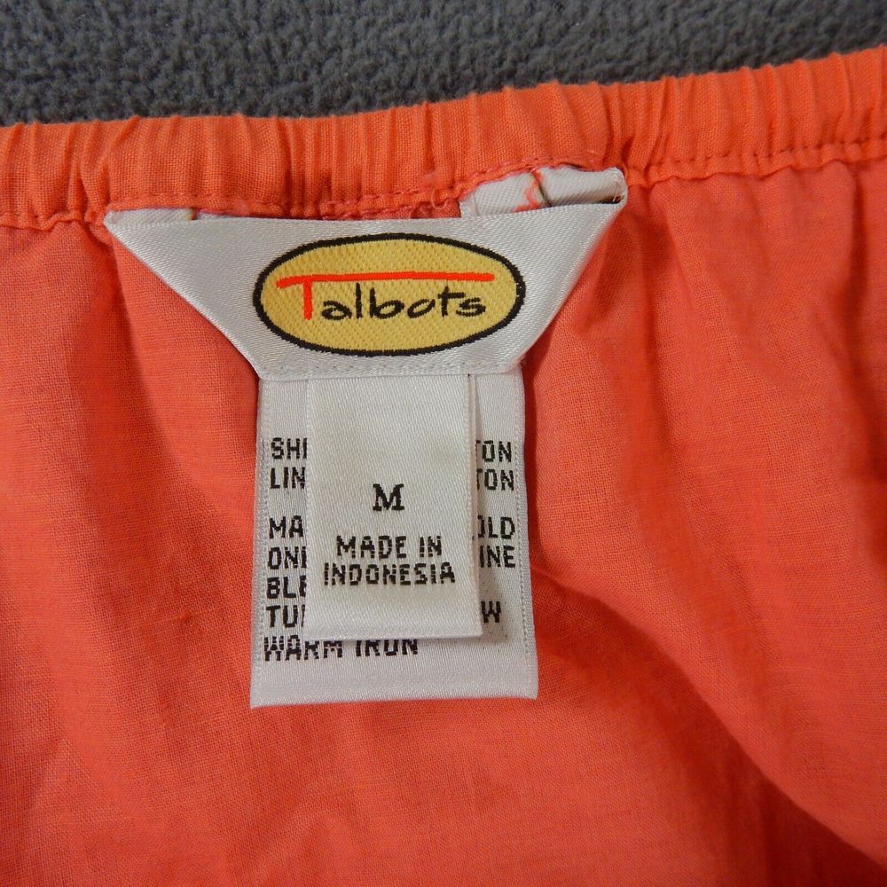 Talbots Skirt Medium W32 Pink Cotton Full Lined Maxi Spring Easter Career Office - Picture 6 of 8